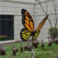 Customized Modern Best sold Simulation Stainless steel Animal Sculpture-butterfly